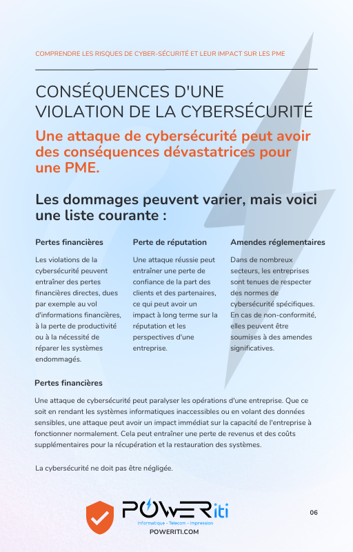 Livre blanc - PowerITI - Éliminer le Risque de Cyber-sécurité -risques